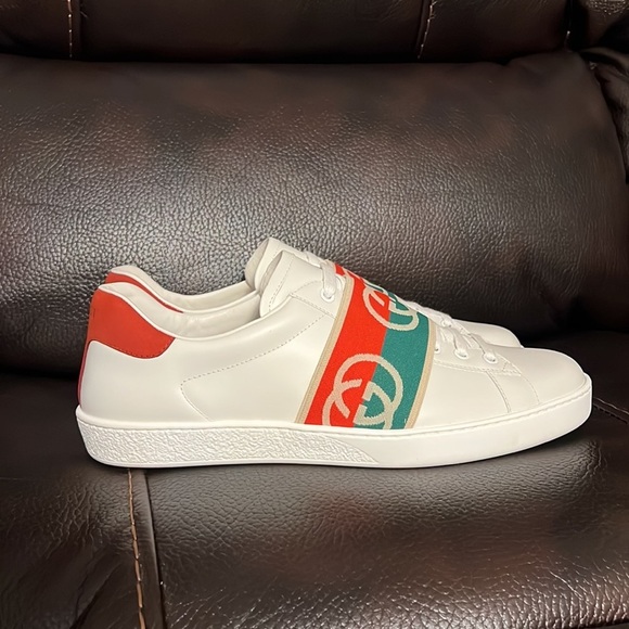 SALE!!! Gucci GG elastic logo web ace sneakers NWB - Picture 9 of 10